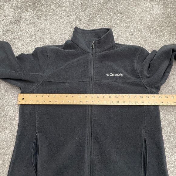 Columbia Steens Mountain Fleece Jacket Mens Large Black Full Zip Outdoor Hiking - Picture 12 of 15
